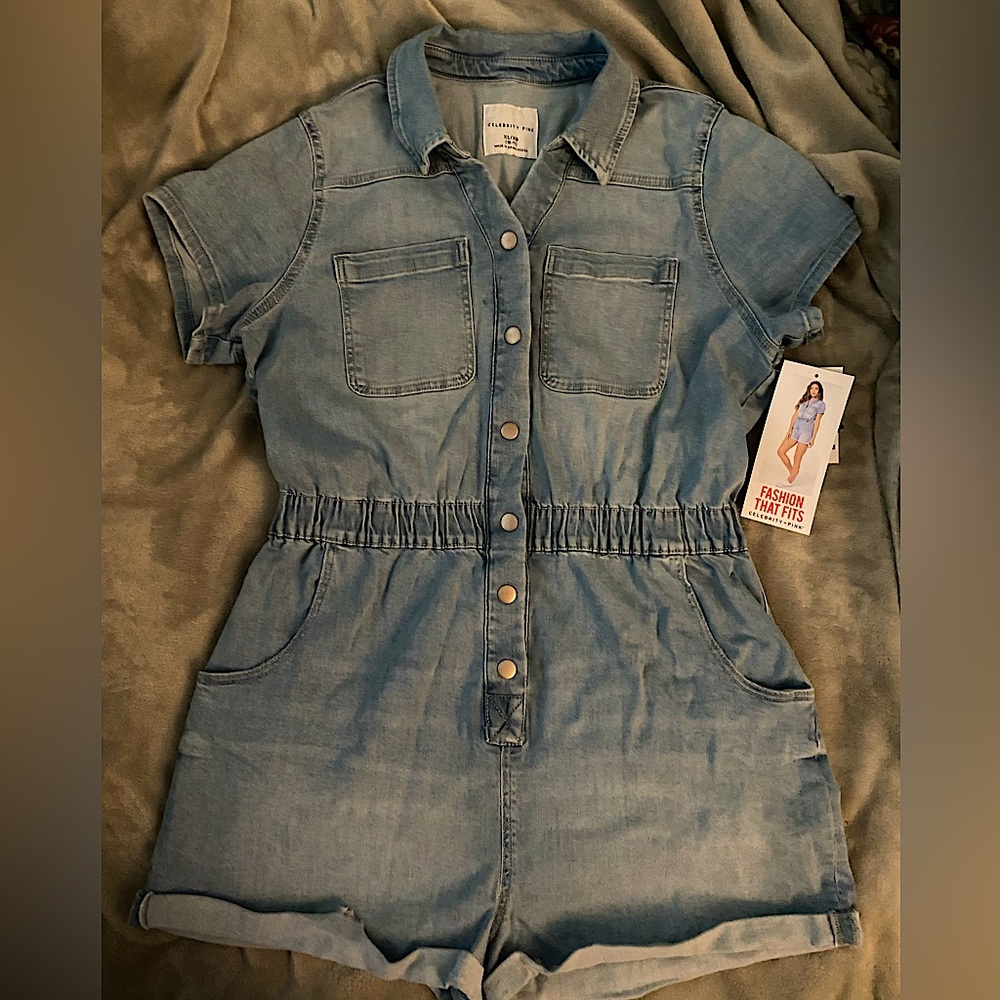 Celebrity Pink Boiler Suit One piece Romper. Size XL